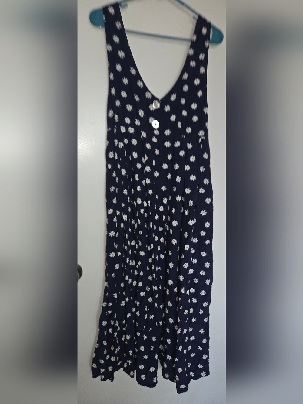 Vintage Daisy Print Dress